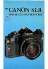 Canon FTb QL manual. Camera Instructions.